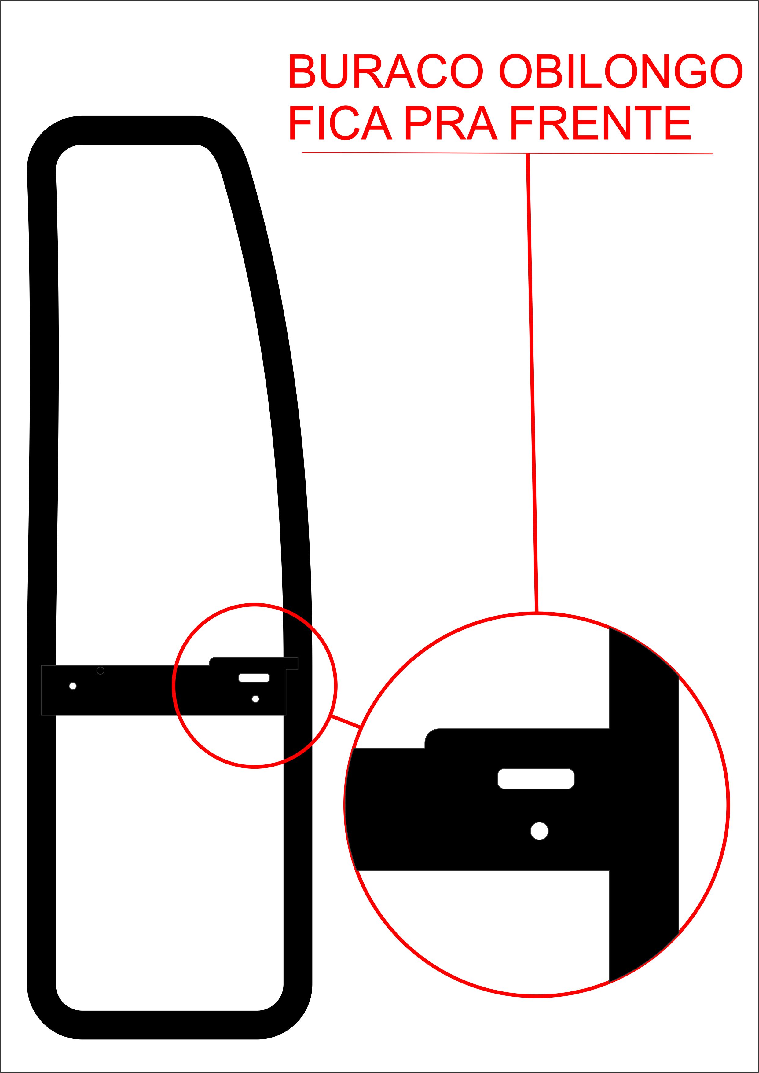 87HUE21448A - BORRACHA QUEBRA VENTO CARGO LD MOVEL