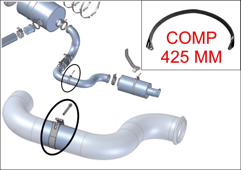 1629067 - ABRACADEIRA SAIDA FINAL VOLVO FH PINTADA