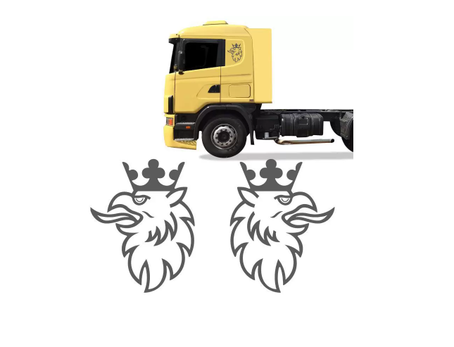 ADS2285 - FAIXA LATERAL SCANIA S4 BRASAO PRATA