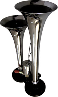 AB-005K - BUZINA AR DUPLA TRUCKSOM C/VALVULA SOLENOIDE BIVOLT