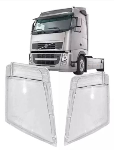 21323106 - VIDRO FAROL VOLVO FH 2010 A 2014 LD ACRILICO