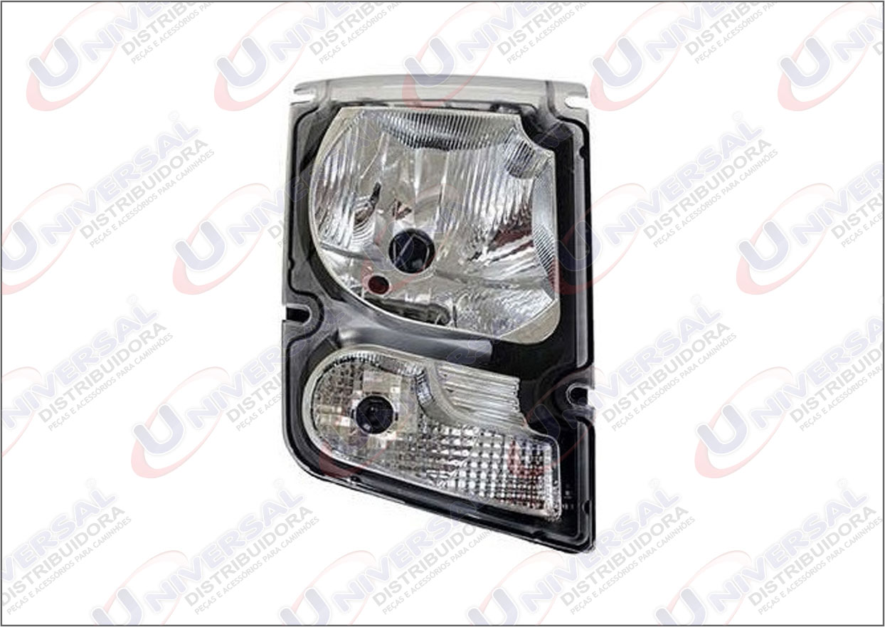 40.1.8.007 - FAROL VOLVO VM CHINES 2005 / 2013 LE (PRETO)