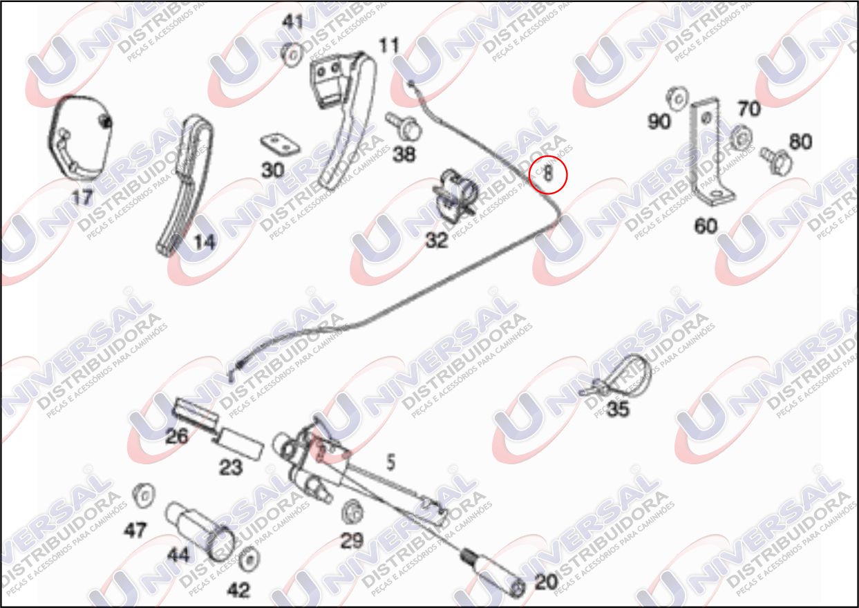 ABF26.001 - CABO DESTRAVAR SEGURANCA MB ACCELO