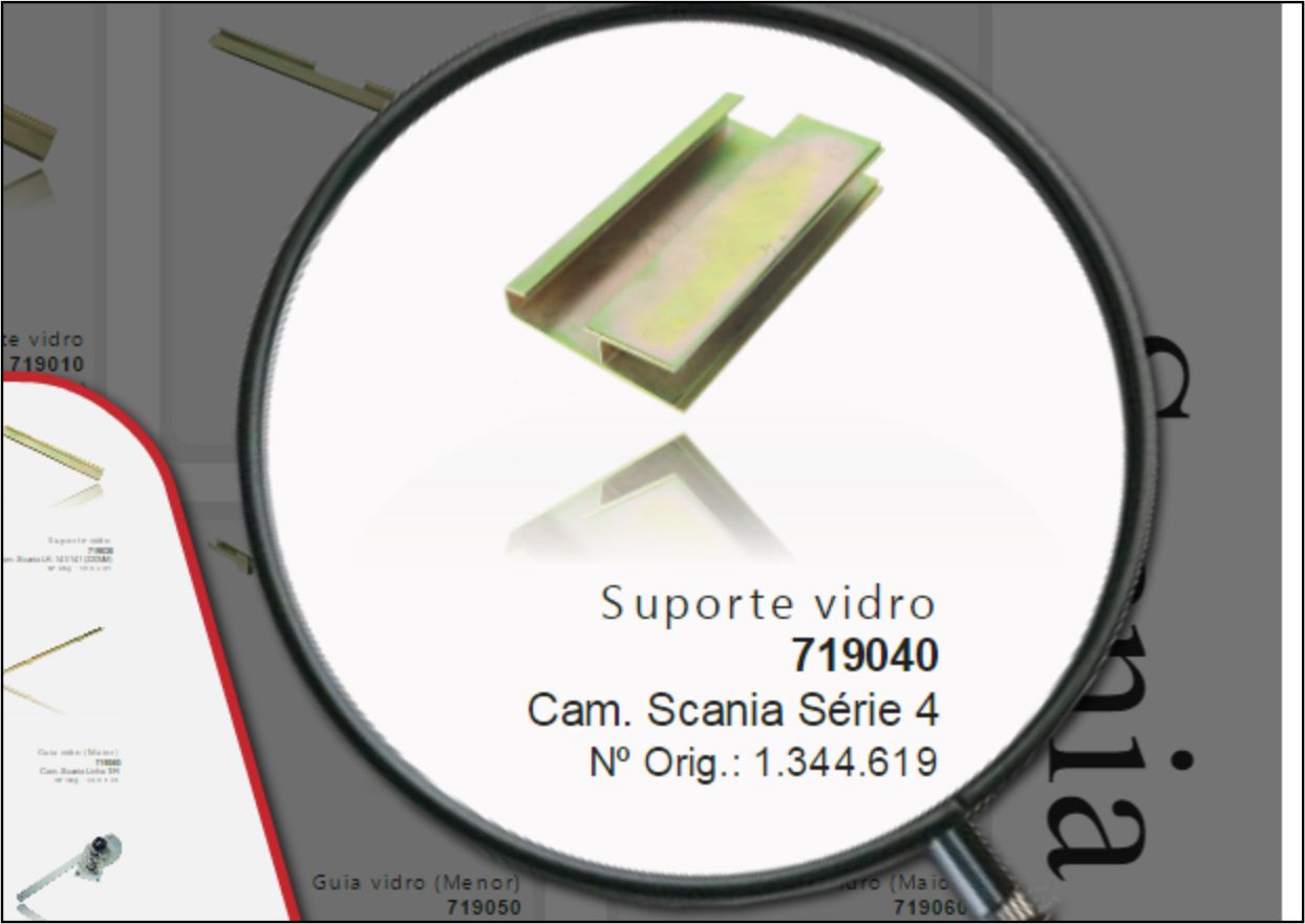 GL719040 - CALHA VIDRO PORTA SCANIA S4 S5 S6