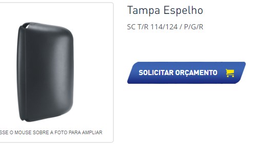 ER1089A - CAPA ESPELHO SCANIA SERIE 4 S/AUX LE