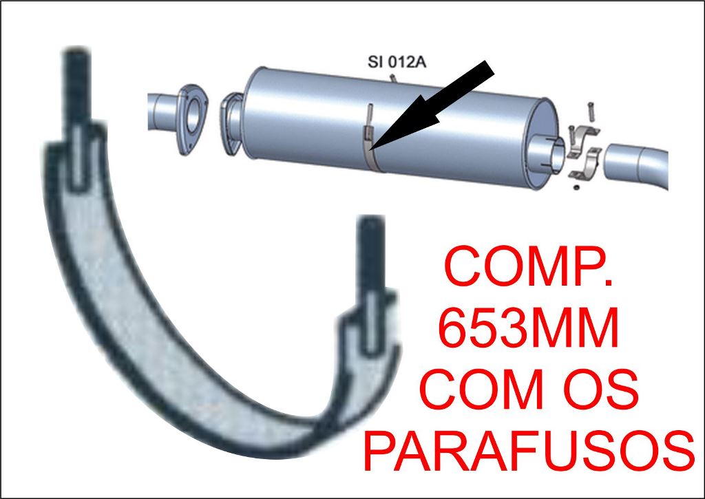 1585789 - ABRACADEIRA SILENCIOSO VOLVO XH NL EDC PINTADA