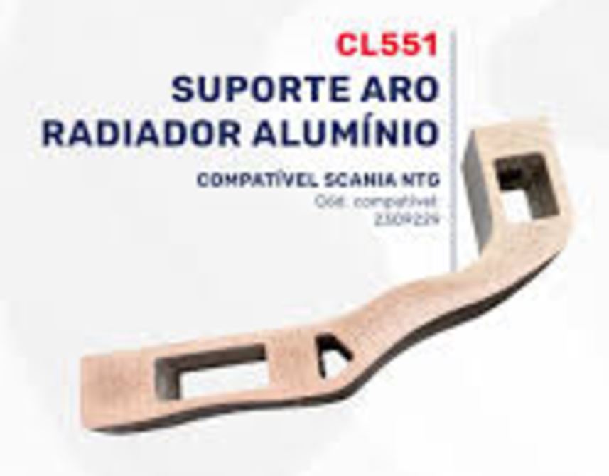 CL 551 - SUPORTE ARO RADIADOR SCANIA NTG ALUMINIO