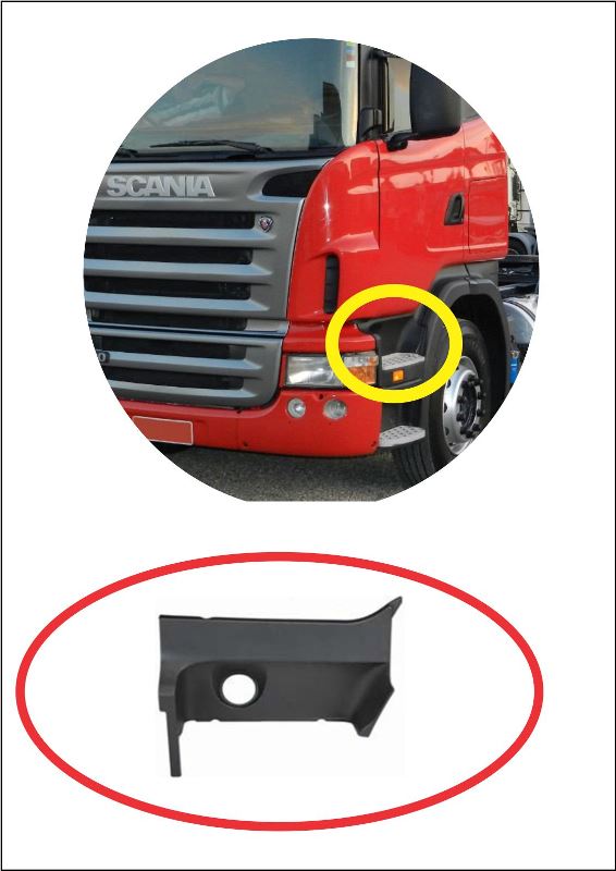 PP1053 - ACAB ESTRIBO SUP SCANIA S5 S6 R HIGHLINE / STREAMLINE LE