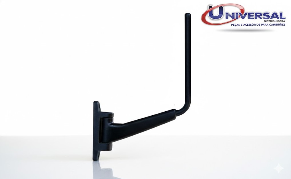 D645B - SUPORTE DE ESPELHO LD (BRACO DIAM.19MM) ACO/PLASTICO PRETO P/FORD CA