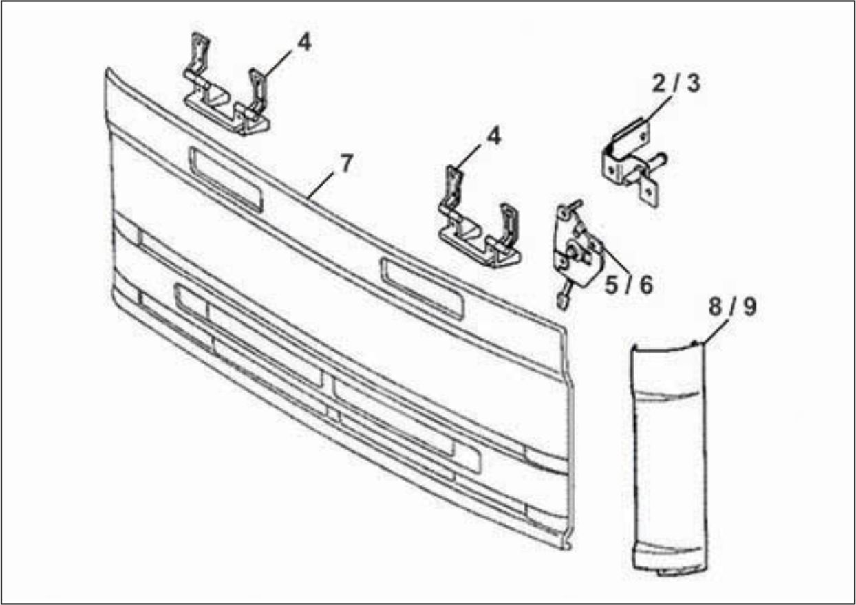 4471 - DOBRADICA GRADE IVECO EUROTECH