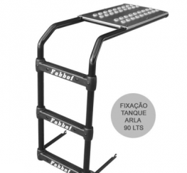 EC122 - ESCADA TANQUE ARLA 90 PLASTICO VOLVO FH4 2015/... CROMADO