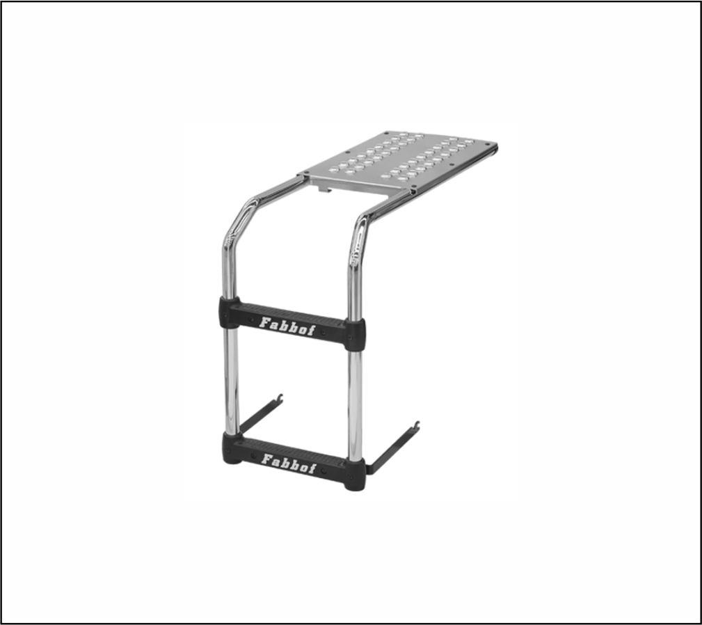 EC133 - ESCADA TANQUE ARLA 40 VOLVO FH4 2015/2016 CROMADA