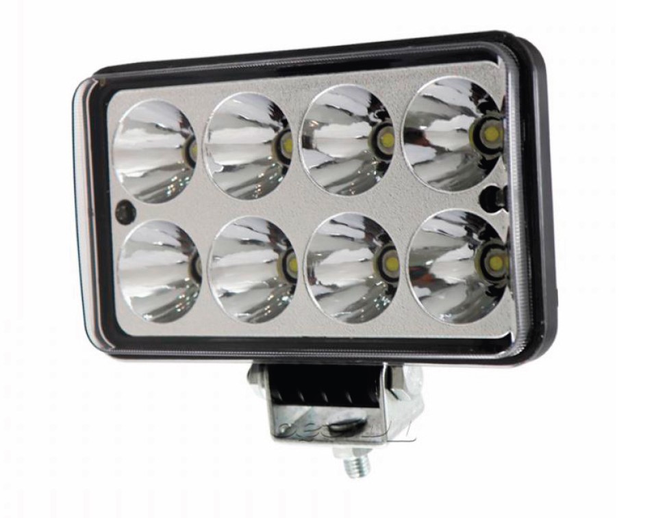 ELY-1012 - FAROL AUX. 8 LEDS RETANGULAR BI-VOLT
