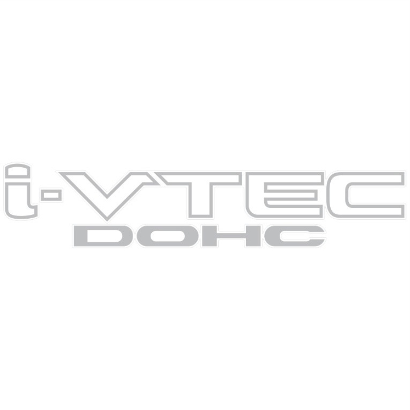 PL0696 - EMBLEMA I-VTEC DOHC PRATA