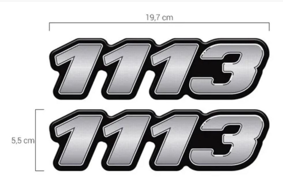 ADS2999 - EMBLEMA RESINADO MB 1113 NOVO