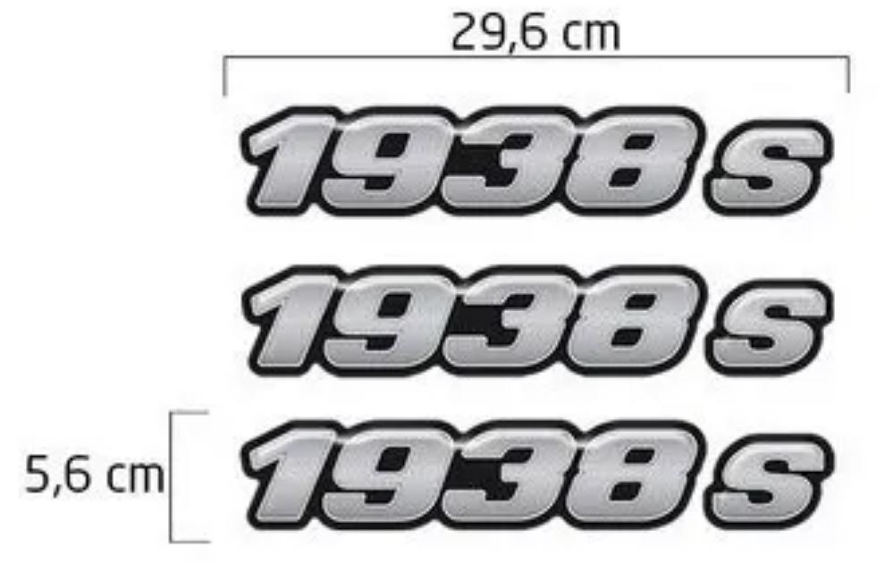 ADS2098 - EMBLEMA RESINADO MB 1938 S NOVO