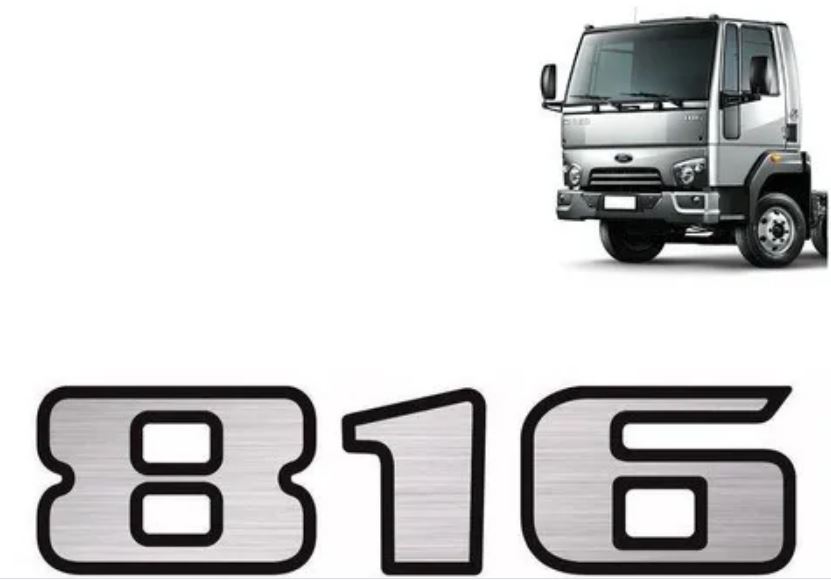 ADS805 - EMBLEMA RESINADO CARGO 816 ESCOVADO