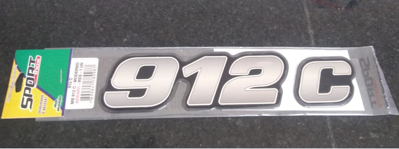 ADS3001 - EMBLEMA RESINADO MB 912C NOVO