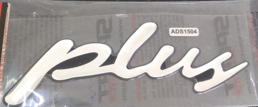 ADS1504 - EMBLEMA RESINADO VW PALAVRA PLUS (CROMADO)