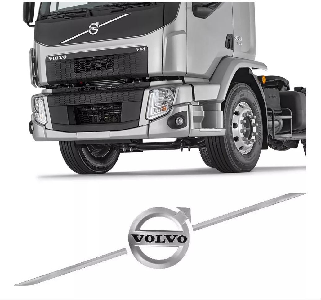 30026 - EMBLEMA TRANSVERSAL GRADE VOLVO VM 2014 A 2021 ACETINADO