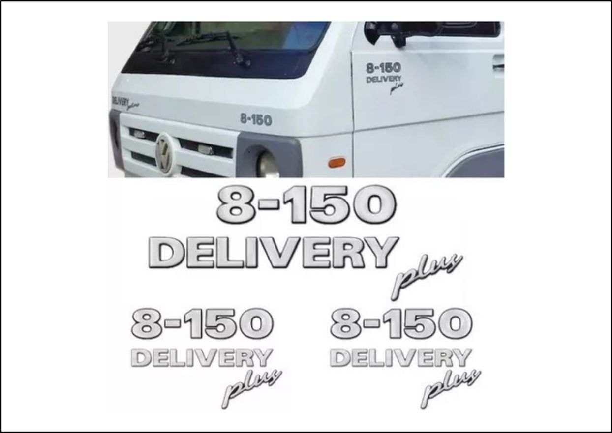 ADS1629 - EMBLEMA RESINADO VW 8-150 DELIVERY PLUS (KIT 03 PCS)