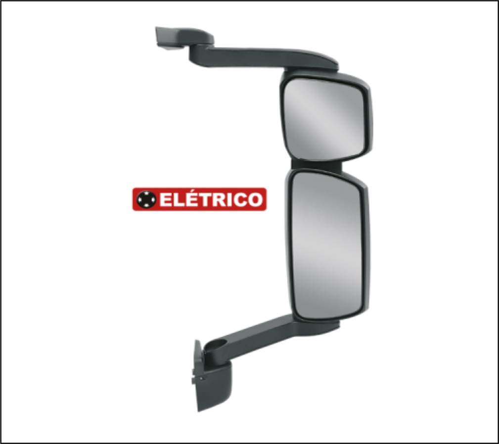 ER168 - CONJ ESPELHO IVECO TECTOR/CURSOR DUPLO ELETRICO C/DESEMB LD