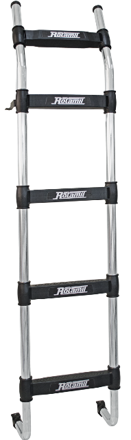 R13015013 - ESCADA VOLVO FH/NH CAB BAIXA ROTAMIL CROMADA 1645MM