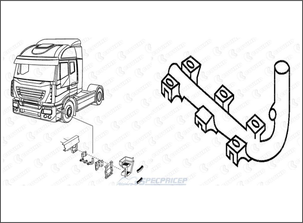 4350287 - SUPORTE ESTRIBO IVECO STRALIS