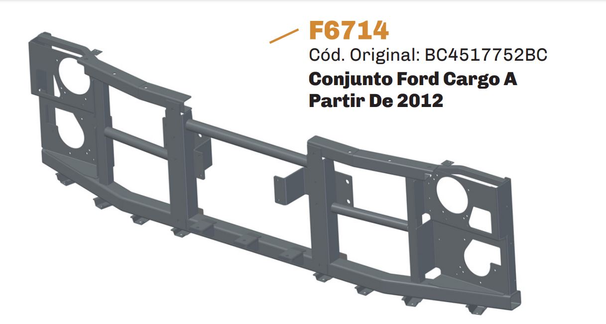 F6714 - SUPORTE PARACHOQUE CARGO GII RODOVIARIO