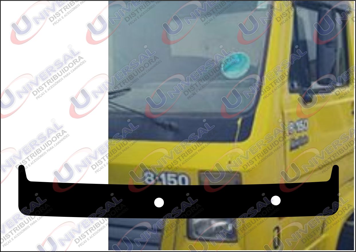 ADS1856 - FAIXA BAIXO PARABRISA VW PRETO S/ RES