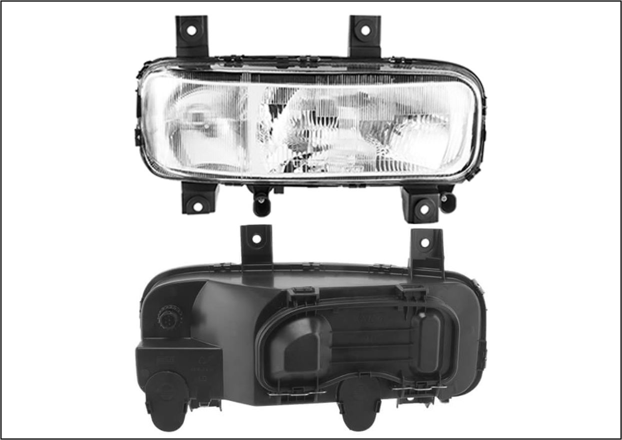 FM143LE - FAROL ATEGO 2006 A 2010 C/AUX.NEBLINA LE