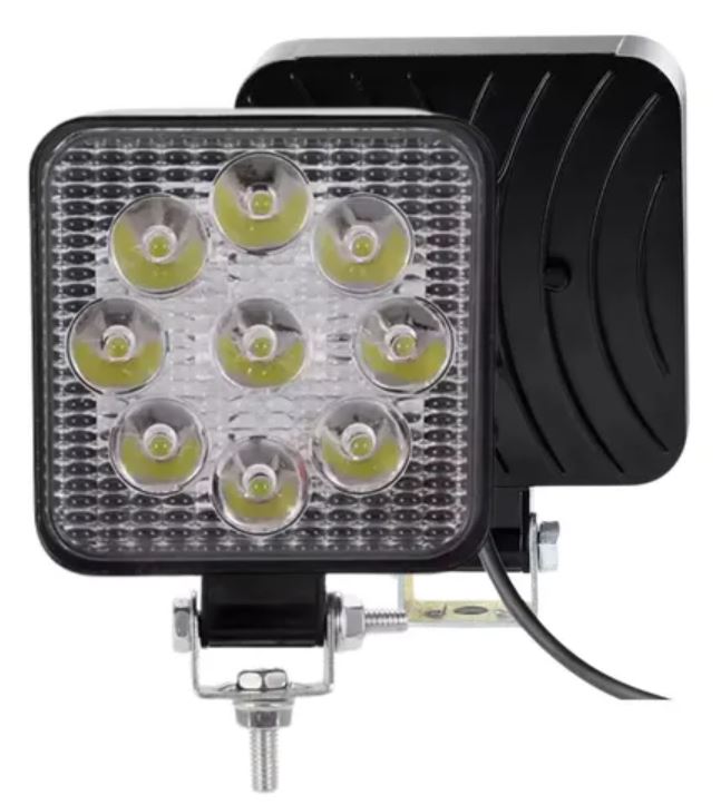 IMP550.162 - FAROL AUX LED 27W - QUADRADO ( PAR )