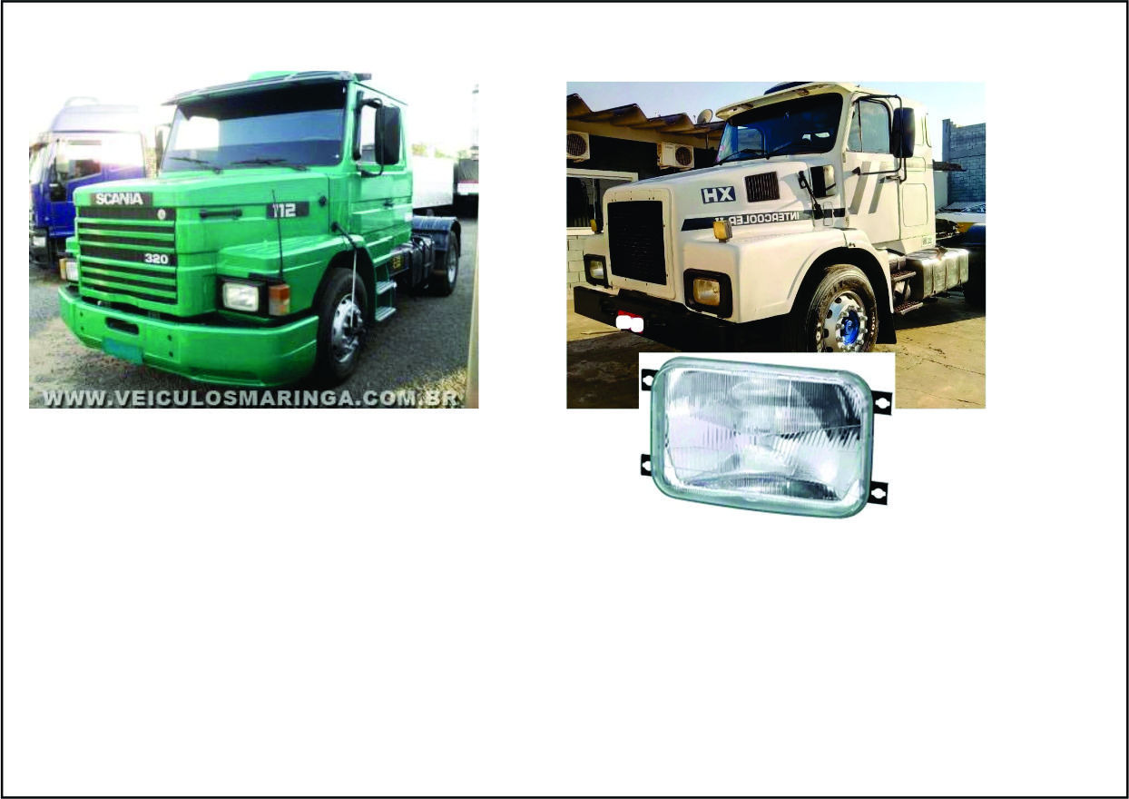 FL1050 - FAROL PRINC SCANIA 112 113 / VOLVO XH SEM ARO
