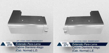 FBC371 - EXT PARALAMA CABINE MB ATEGO SIMPLES LE RTM