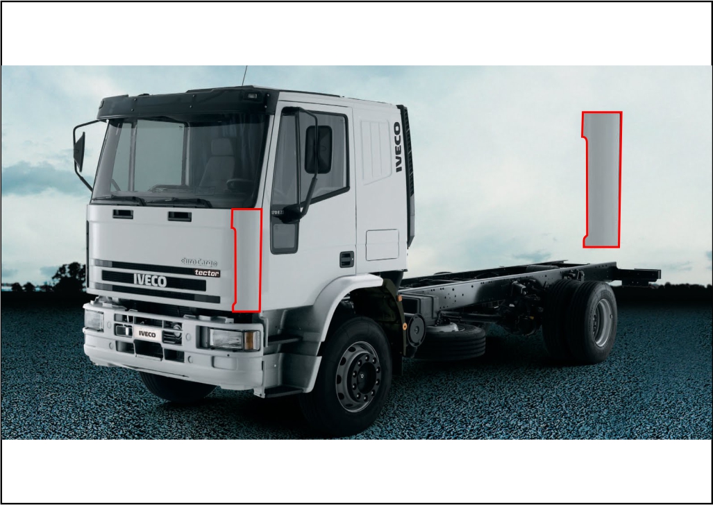 FBC636 - DEFLETOR COLUNA IVECO EUROCARGO LD