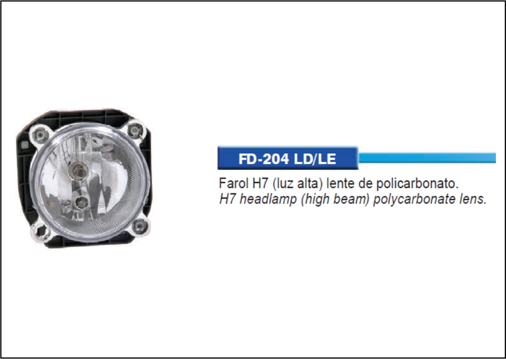 FD204LD - FAROL PRINC CARGO GII ALTO C/FAROL PRINCETE LD