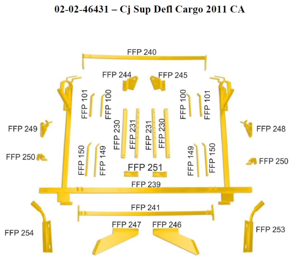 FP16544 - DEFLETOR BAU COMP CARGO GII C/ALTA ( 6 VOLUMES )