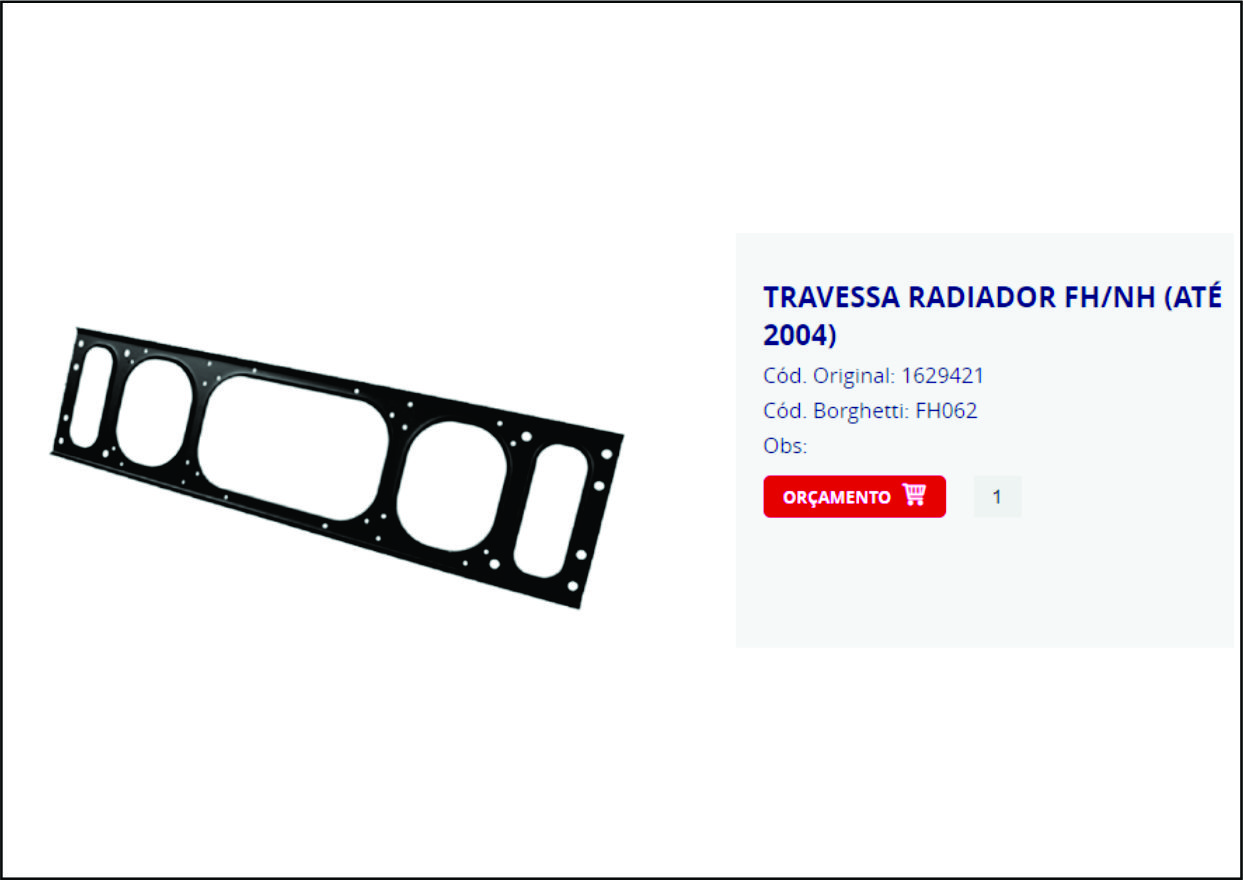 FH062 - TRAVESSA RAD VOLVO FH 1994 A 2003