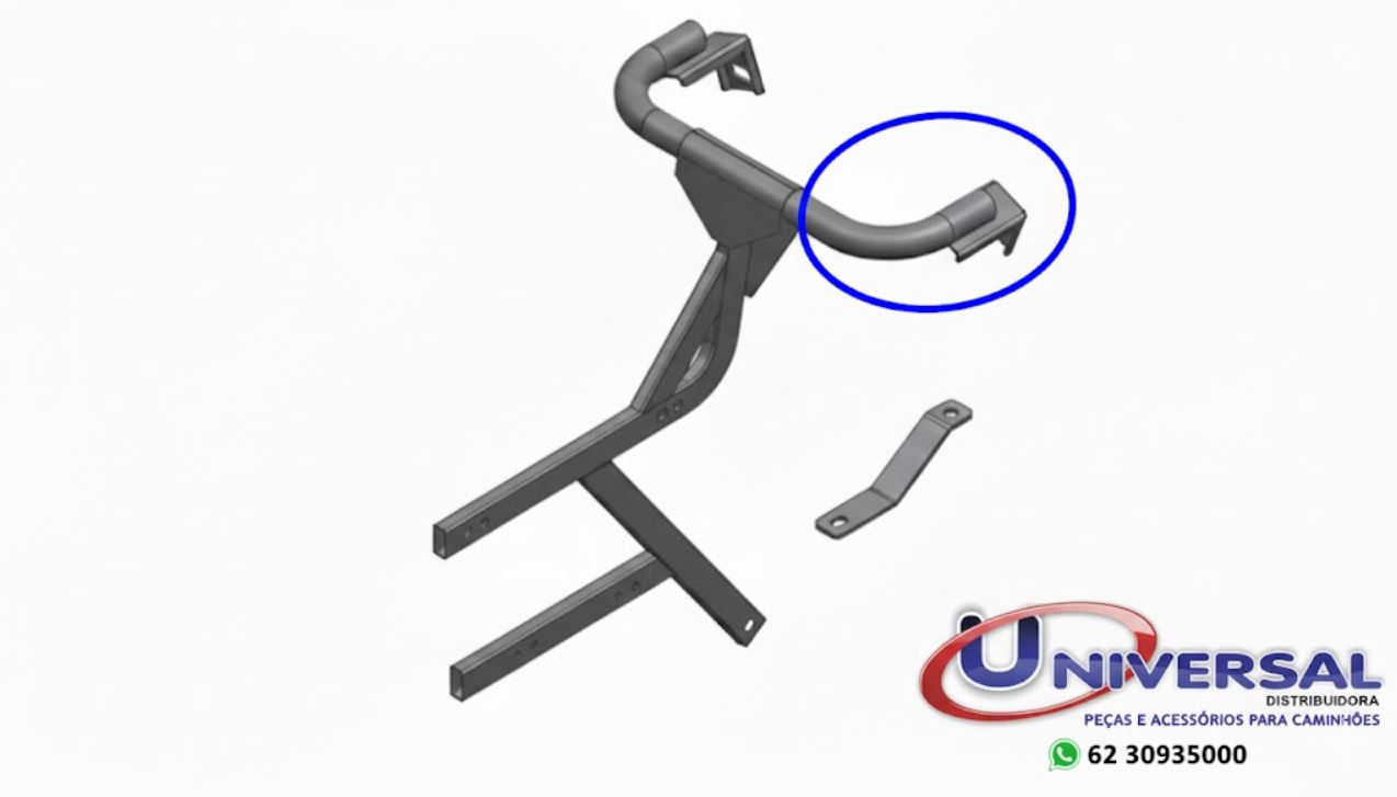 FH140 - SUP PARALAMA INTERMEDIARIO ENTRE EIXOS VOLVO FH4 2015 (ADAPTACAO)