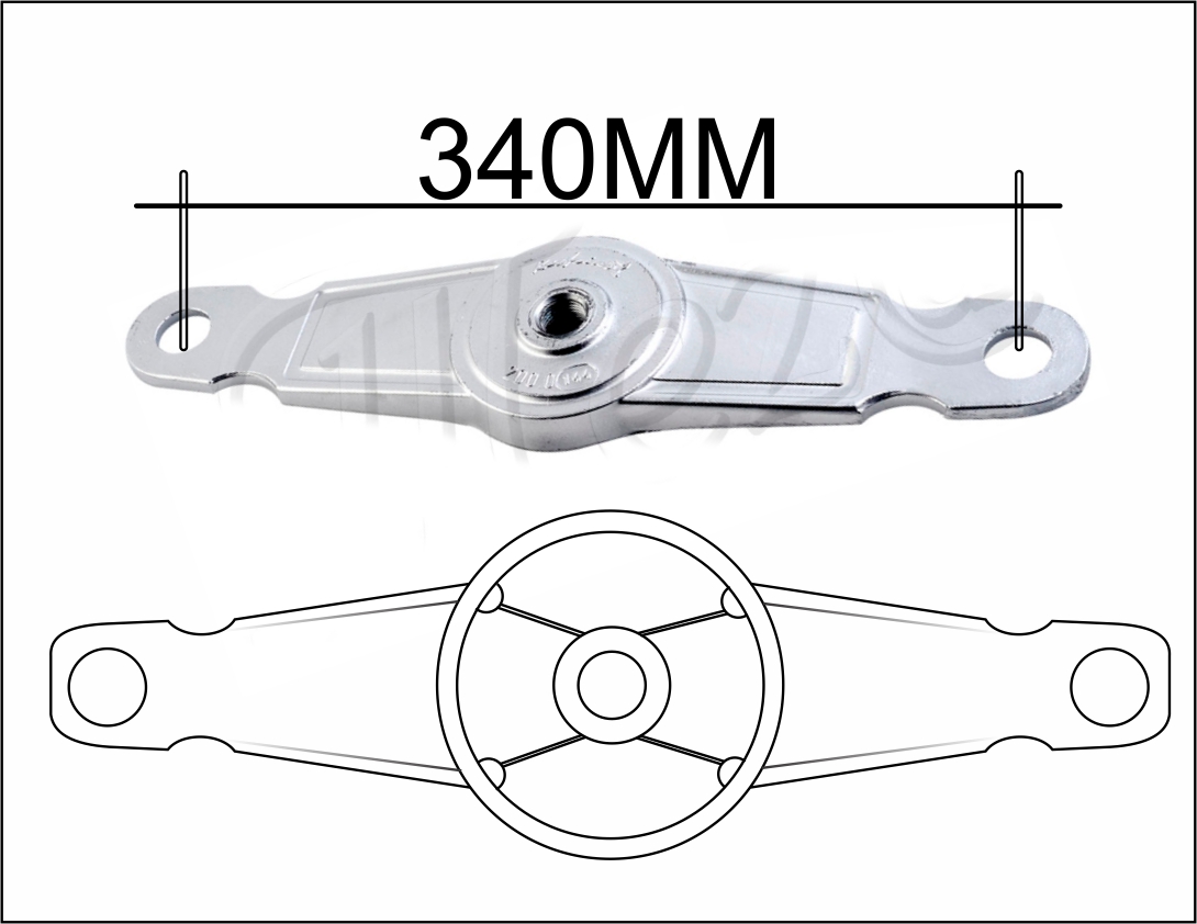 RS3034 - FLANGE REGUA DIANTEIRO VOLVO RODA DISCO