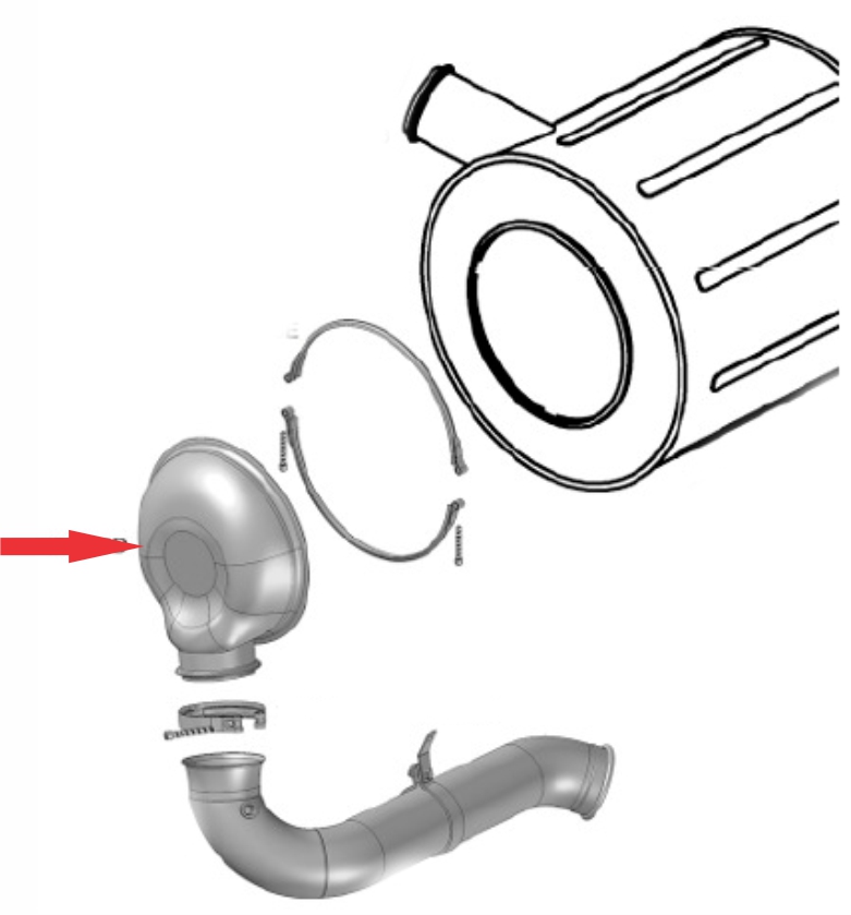 SI120D - BOCAL SILENCIOSO SCANIA P/G/R HIGHLINE 12 A 17 EURO 5
