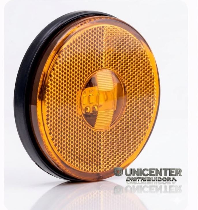 H37128 - LANTERNA LATERAL RED 65 MM LED S/SUP C/FIO AM