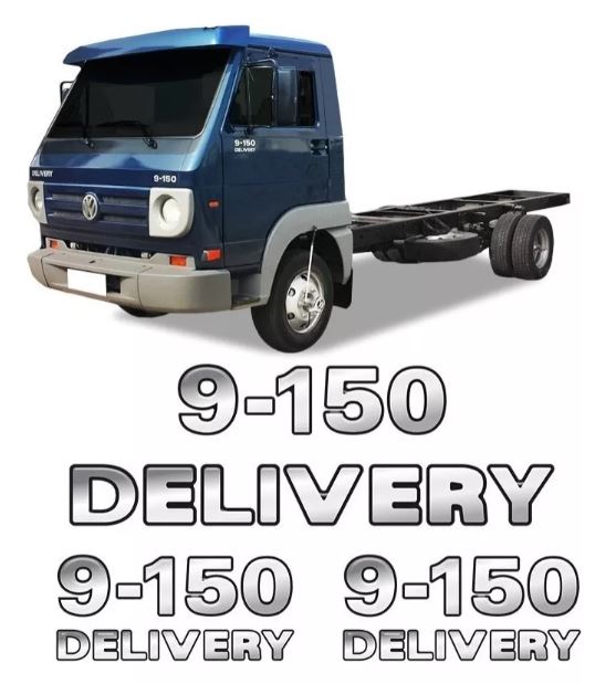 KIT1032 - CONJ EMBLEMA 9-150 DELIVERY LATERAL E CAPO