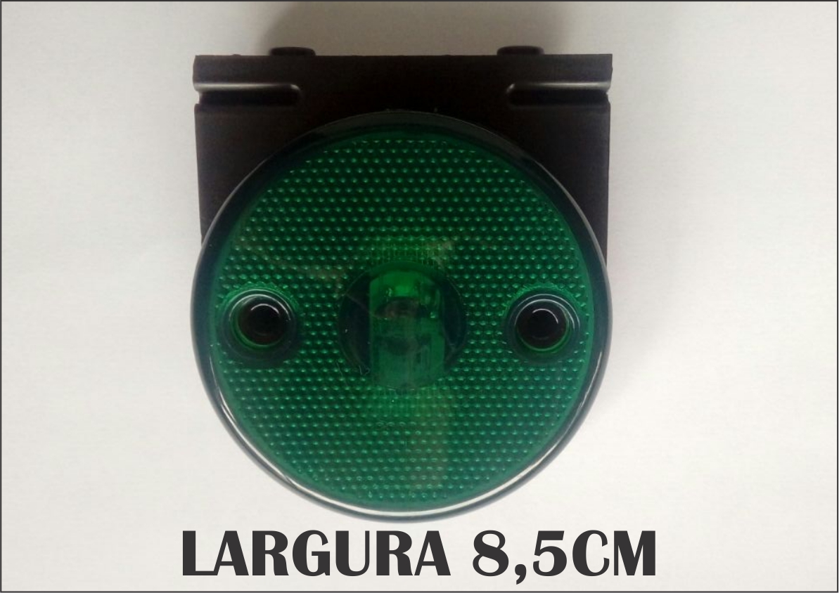 L3011VD - LANTERNA LATERAL RED 85 MM LED C/SUP PL VD
