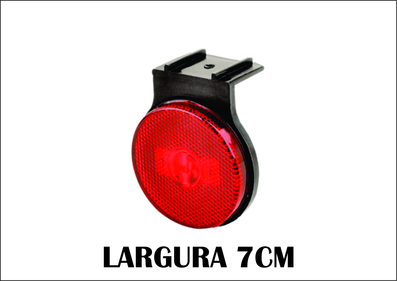 L3013VM - LANTERNA LATERAL RED 65 MM LED C/SUP PL VM