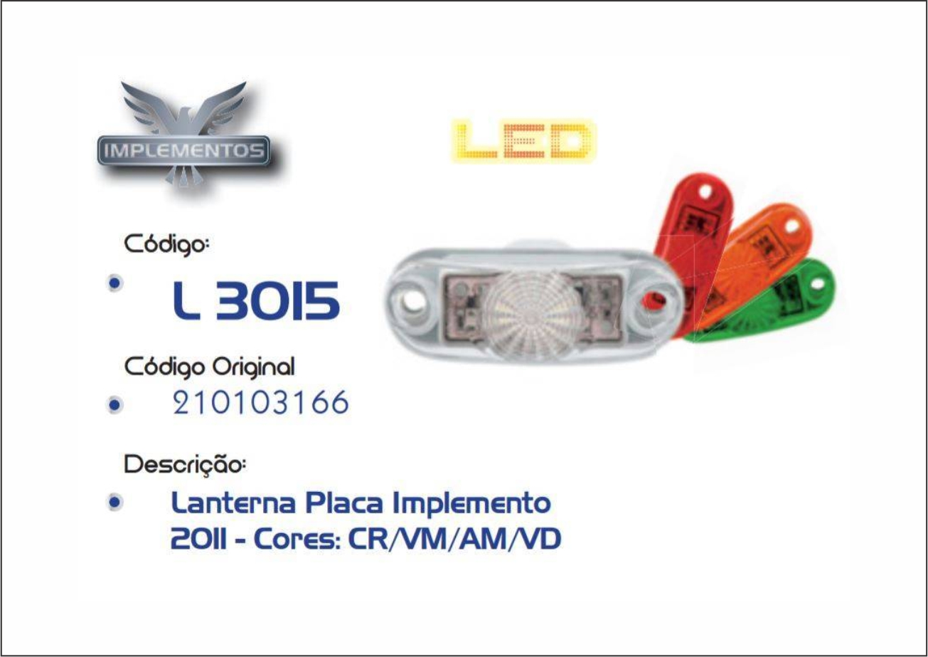 AF8002 CR - LANTERNA LATERAL MINI FACCHINI LED CR