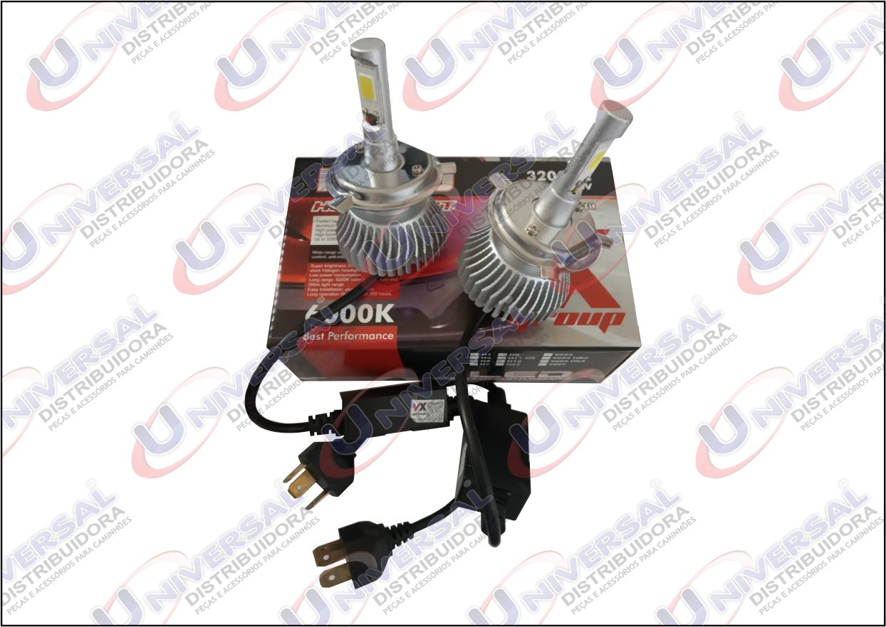 800.112 - LAMPADA H4 LED 6000K 3200LM C/ REATOR