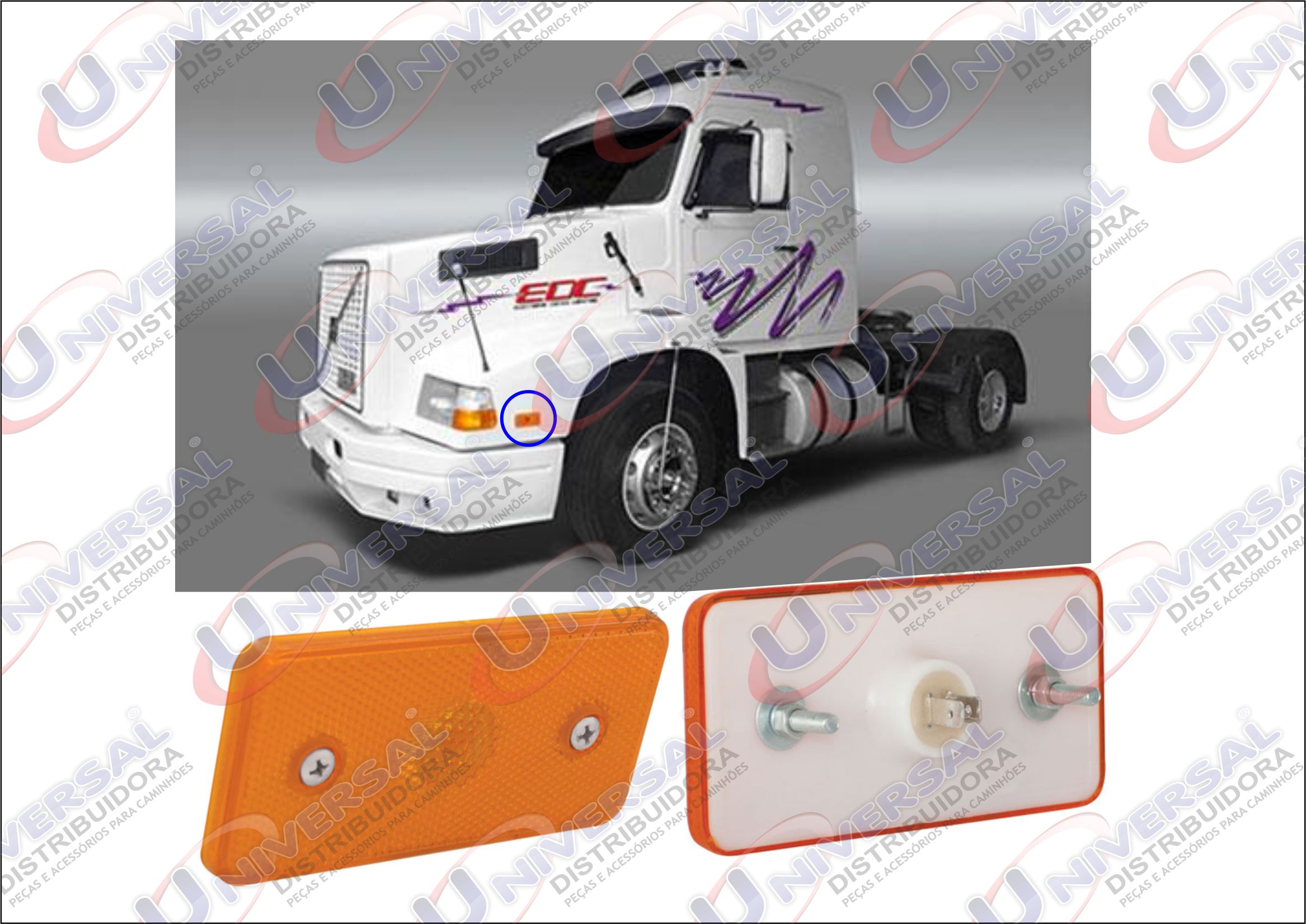 PL07040041 - LANTERNA LATERAL RET VOLVO NL EDC CAPO AM (LED)