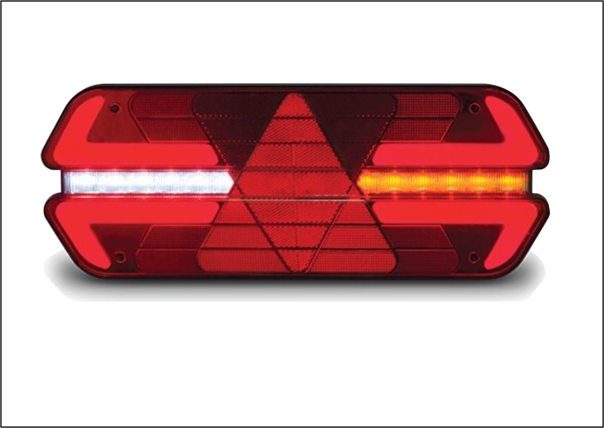 PL14523347 - LANTERNA TRAS TRIPLO X COM 40 LEDS 24 VTS LD