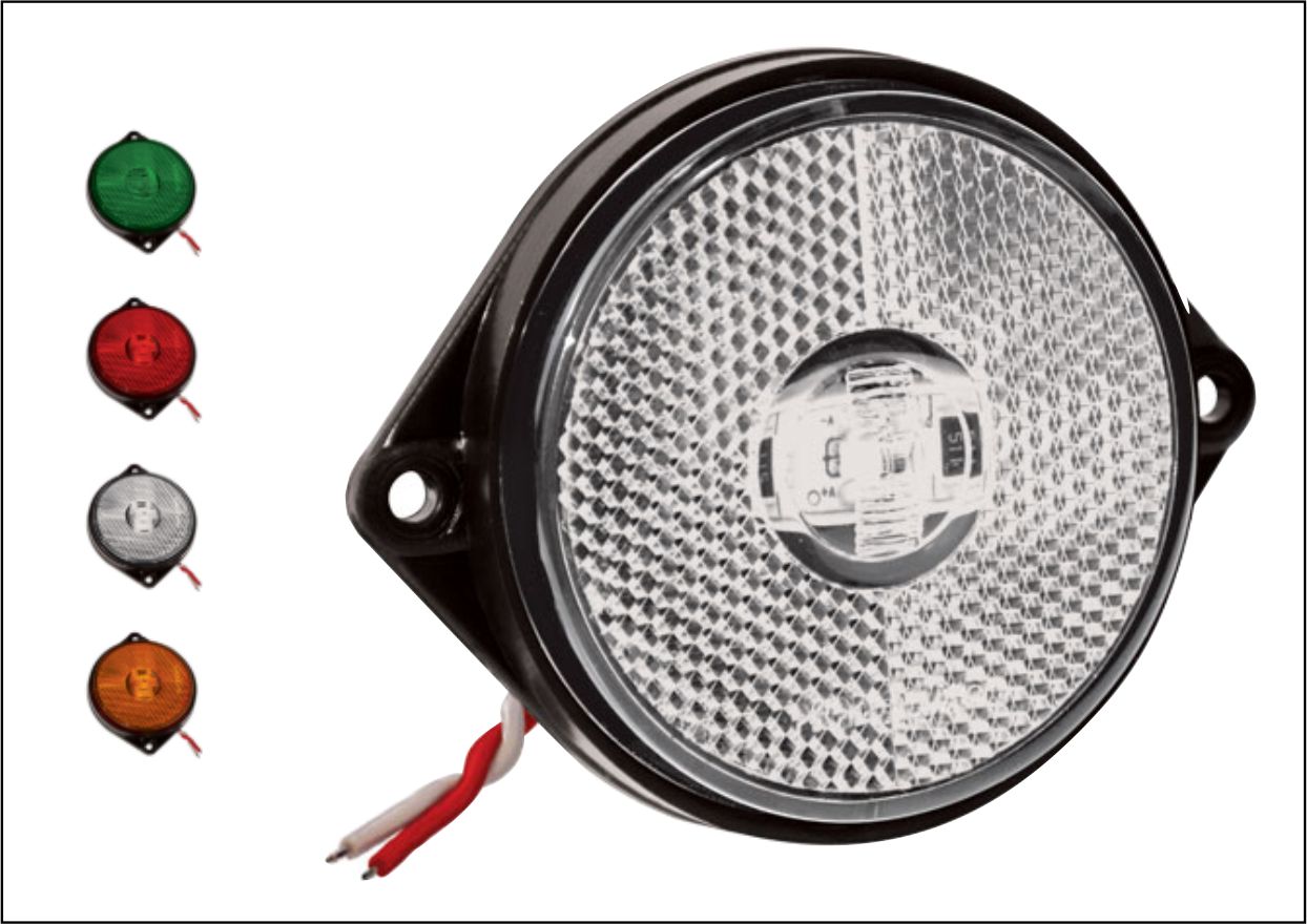 PL03120062 - LANTERNA LATERAL RED LED ( TIPO OLHO GATO ) CR